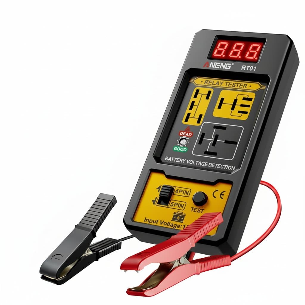 Digital Relay Tester | 11-25V Vehicle Battery Detector | 4/5 Pin Relay Diagnosis