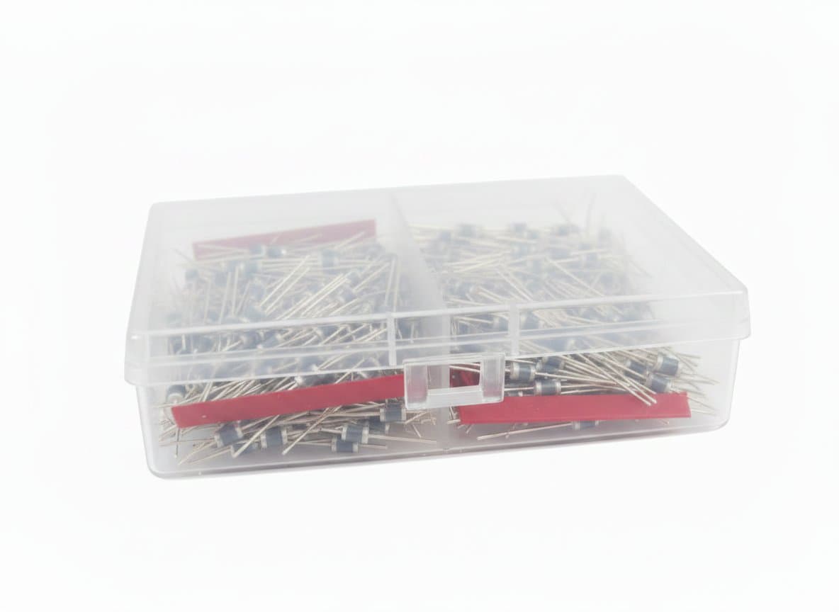 P6KE TVS Diode Kit with 200 pieces across 20 voltage values from 6.8V to 440V for circuit protection