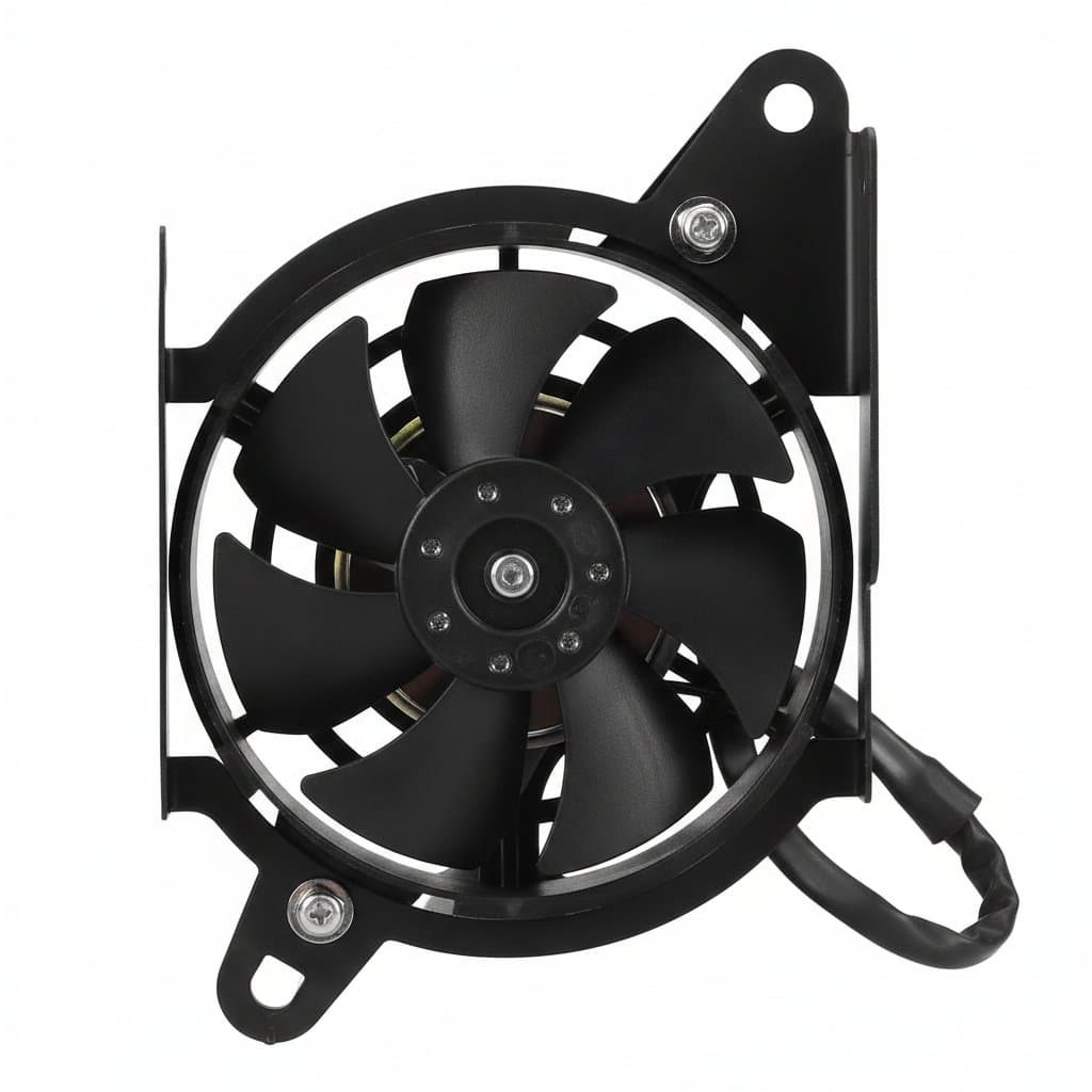 Husqvarna radiator cooling fan bracket kit for TE, FE, TC, FC, TX, and FX models from 2023-2025, including TE 300 and FE 501.