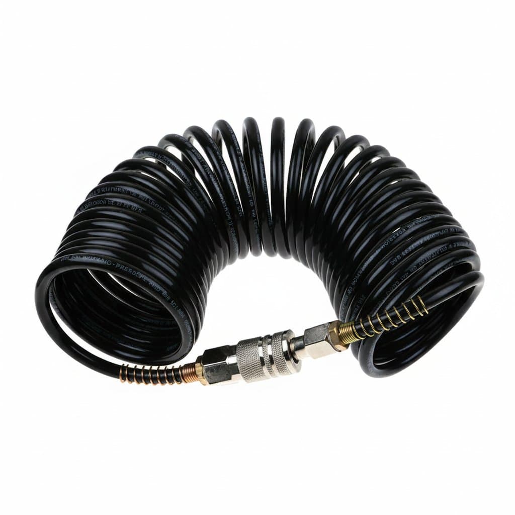 Professional-Grade 7.5m Air Hose | High-Pressure PU Spiral Tubing | Quick-Connect Pneumatic Tool Kit - Image 1