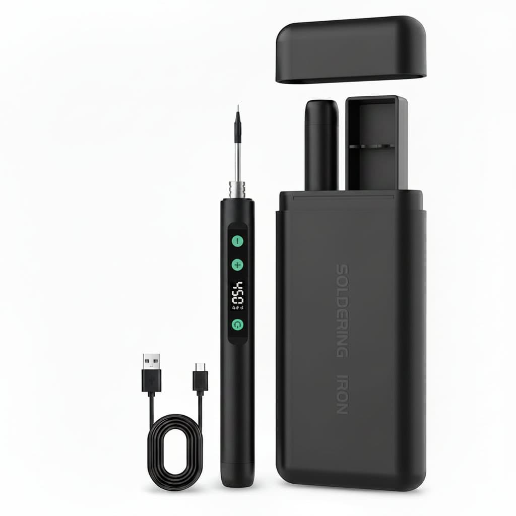 USB-C Soldering Iron Kit | Adjustable Temperature | 5V 8W for Electronics Repair