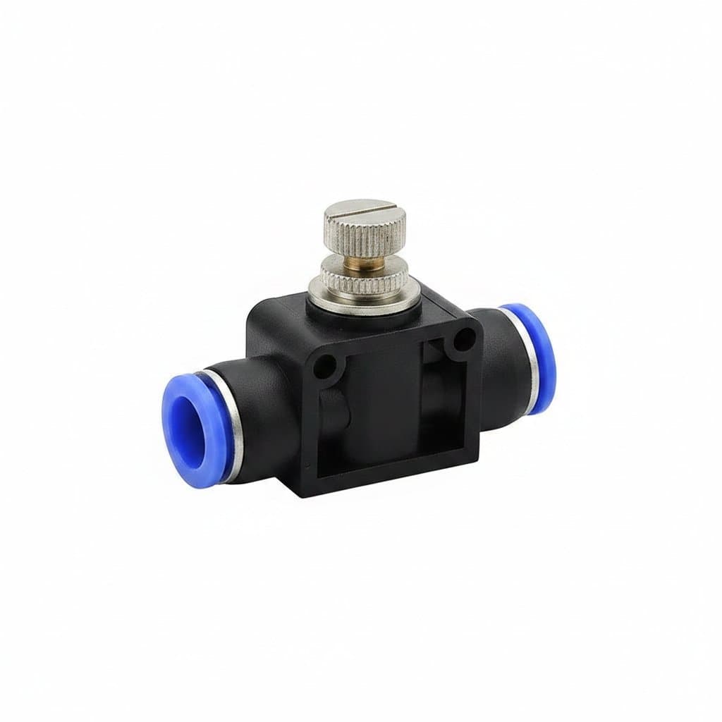 Pneumatic Airflow Regulator 4mm 6mm 8mm 10mm 12mm OD Hose Tu - Premium Industrial & Machinery > Hydraulics & Pneumatics with professional quality and features