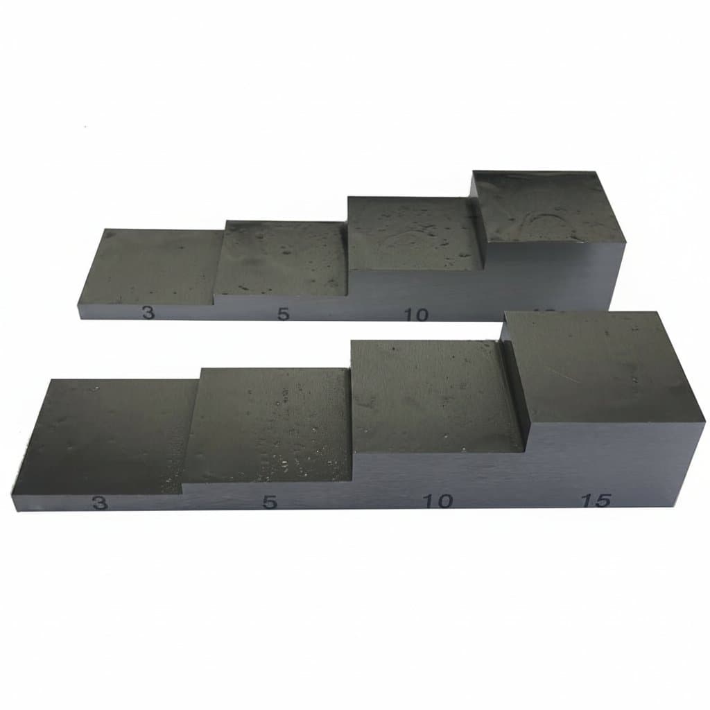 Calibration Block Set for Ultrasonic Thickness Gauges - 2.5, 5, 10, 20mm Steps - Image 1