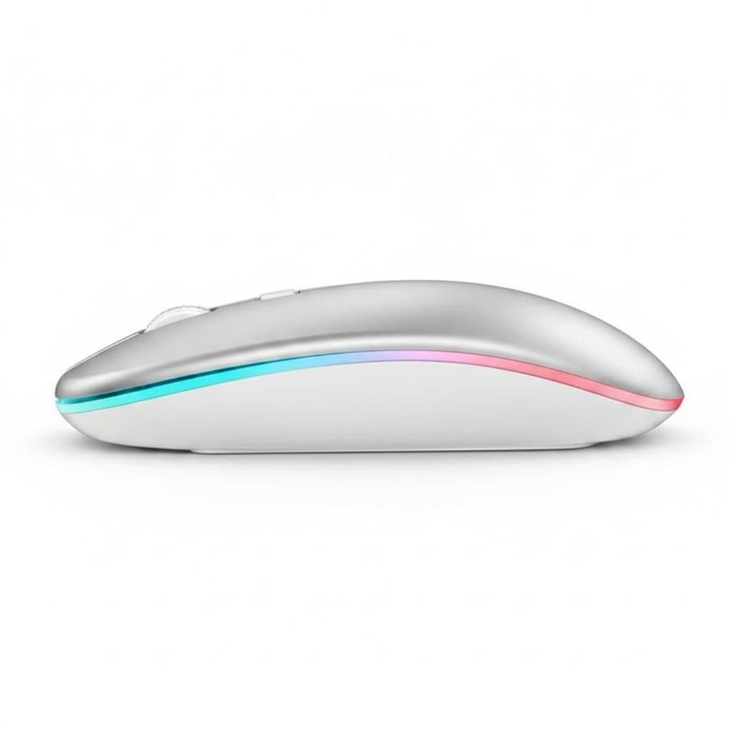 Ergonomic Silent Mouse | 4000 DPI Wireless Mouse for MacBook & Laptop | 6-Button Mute Design