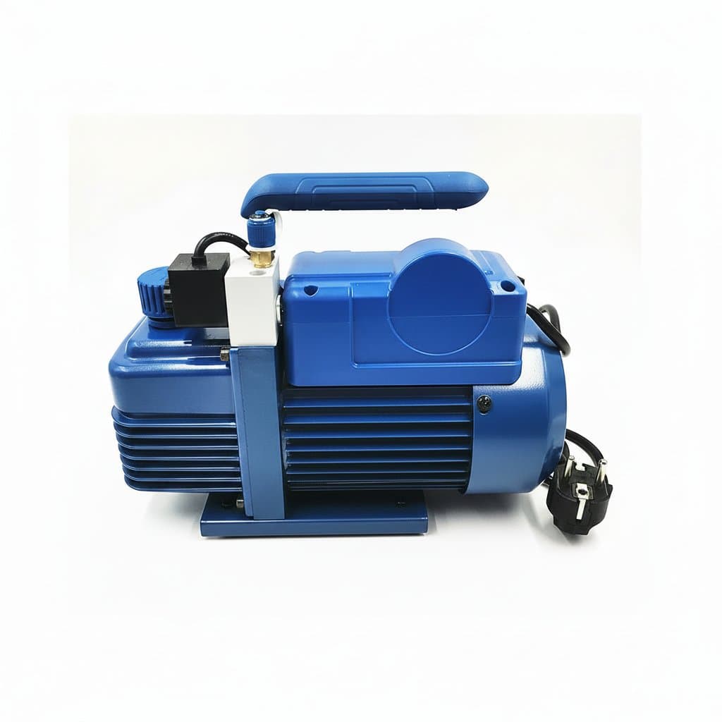 220V laboratory-grade vacuum pump for air conditioning systems, 180W power with 3.6m³/h capacity for R410 and R407C refrigerants.