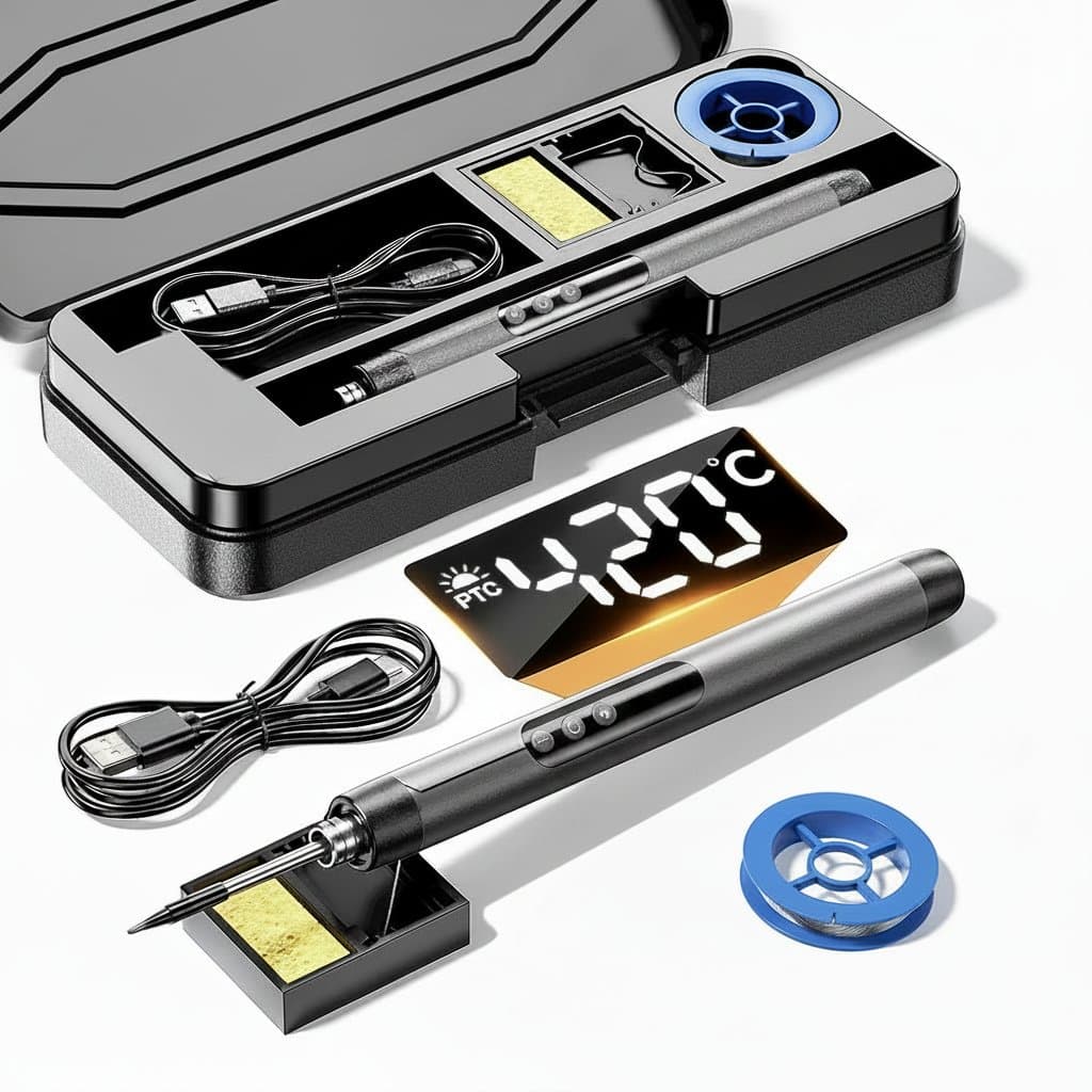 USB Soldering Iron Kit | Portable Pen Style | 8W, 1000mAh Battery - Image 1