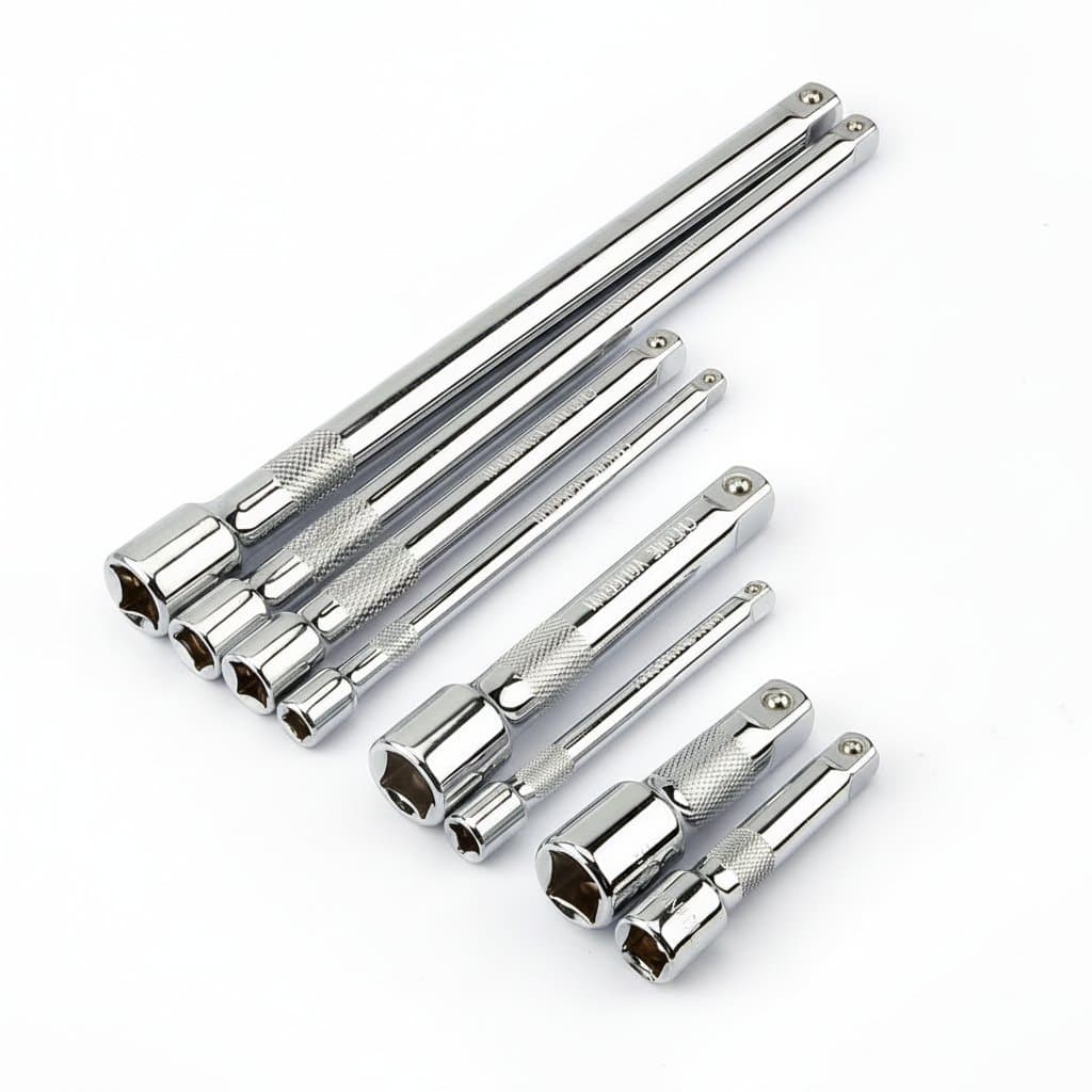 1/4 Drive Ratchet Extension Bar | Premium Socket Wrench Adapter | Heavy-Duty Tool - Image 1
