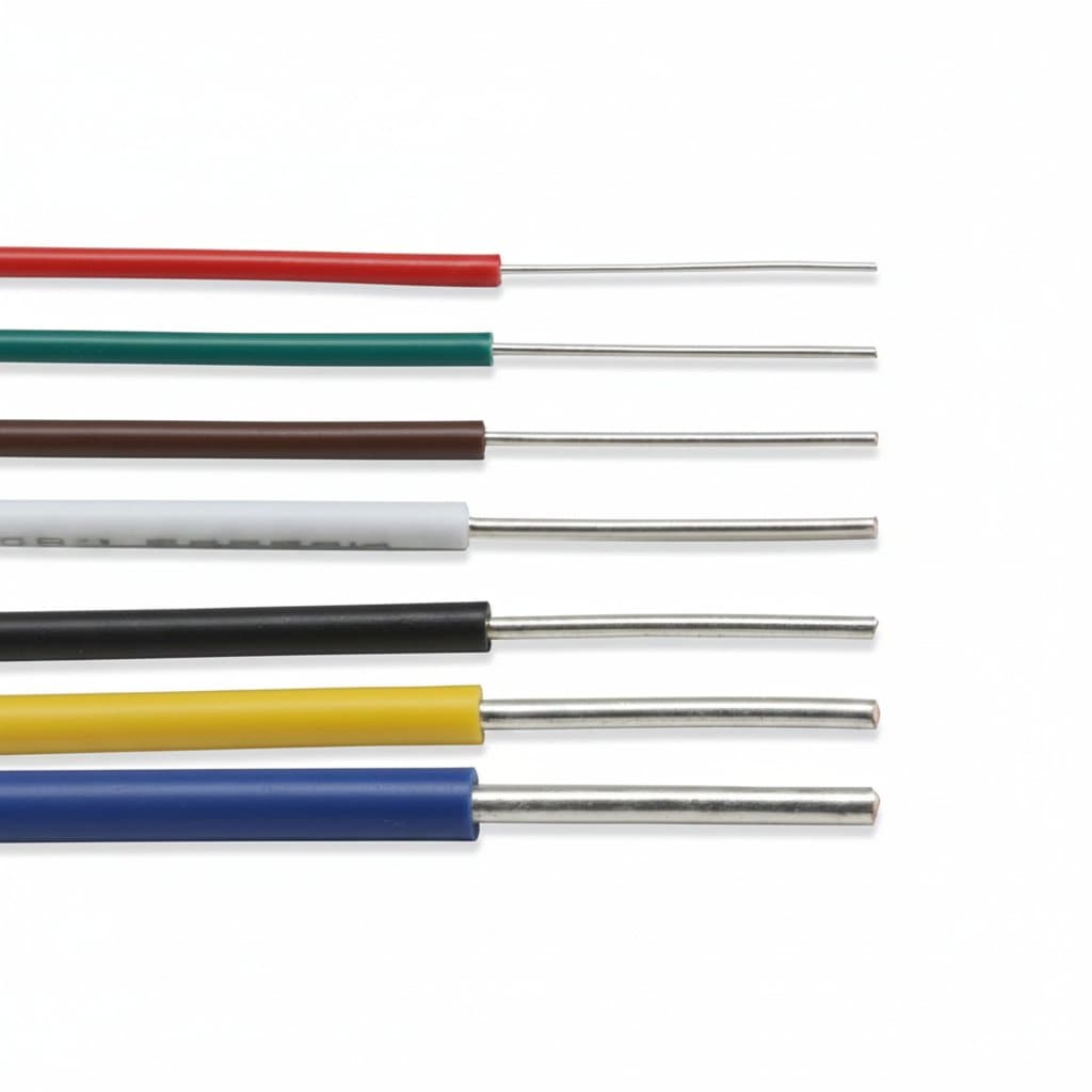 UL1007 PVC insulated tinned copper single core wire cable in various lengths and AWG sizes, available in multiple colors for electronics projects.