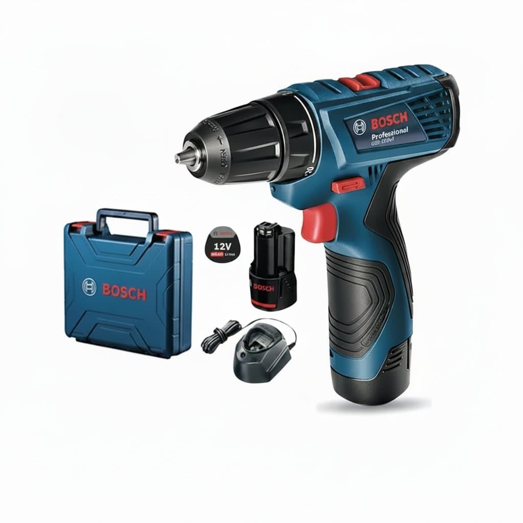 BOSCH GSR 120-LI 12V lithium-ion rechargeable electric screwdriver with 2.0Ah battery for versatile fastening tasks.