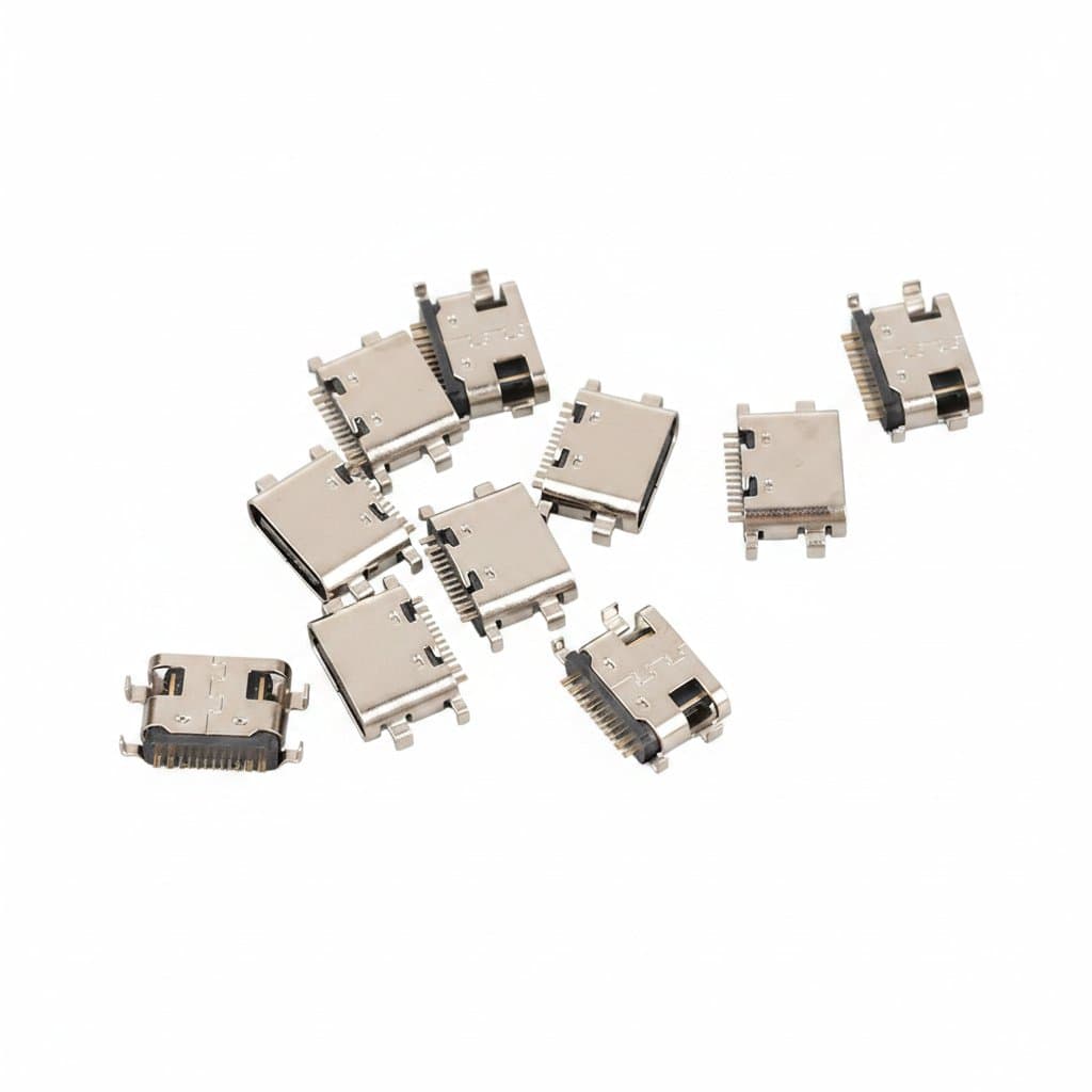 10PCS USB Type-C Charger Jack Port replacement for Teclast M40 P20HD P20 tablets, showing the charging plug dock socket connector