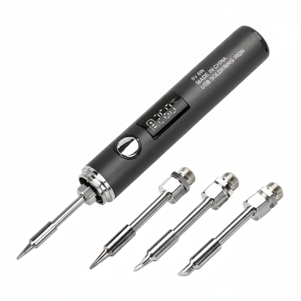 USB-C Soldering Iron Kit | 5-Gear Temperature Control | 260-420°C, 3.7V 2A