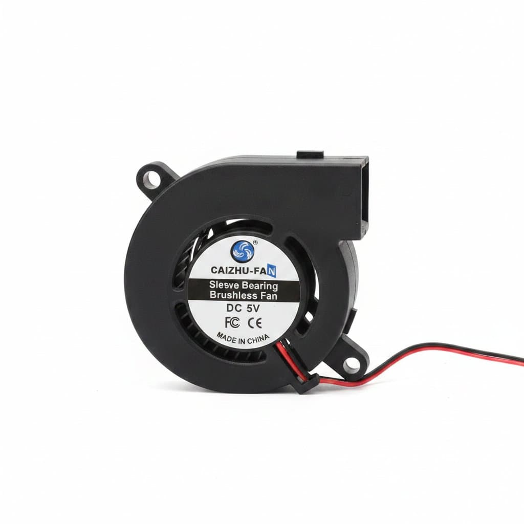 30MM to 97MM brushless cooling fan set for blowers, humidifiers, and induction cookers, featuring a durable 2-pin connector.