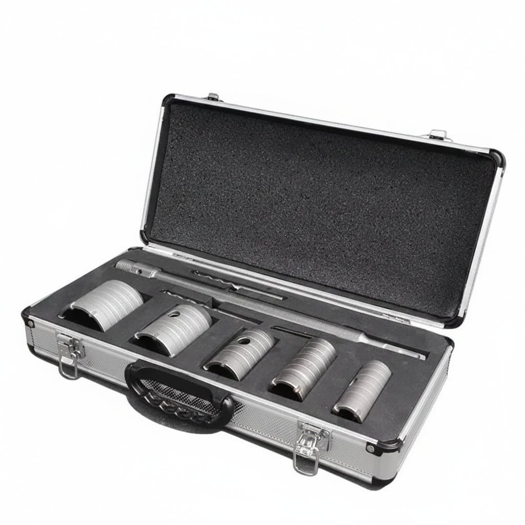 Wall Opening Kit for HVAC & Electrical | Heavy-Duty Hammer Drill & Reamer Set - Image 1