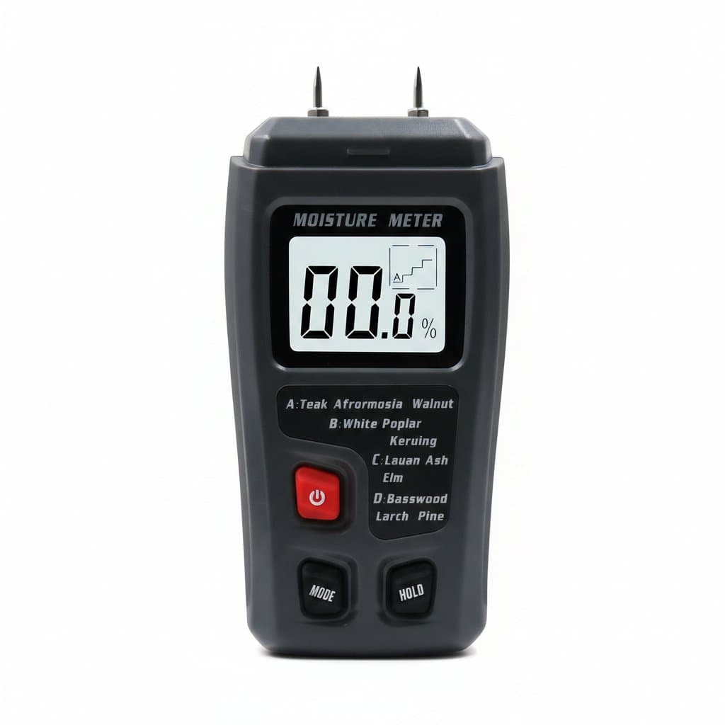 Digital Wood Moisture Meter | 0-99.9% Humidity Tester | Large LCD Display - Professional Grade Tool