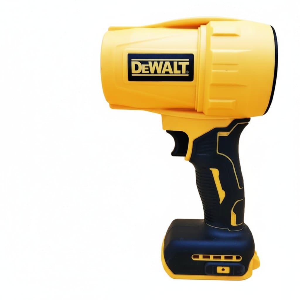 Dewalt 20V cordless air blower with turbo fan, a rechargeable handheld tool for violent dust blowing and drying at 30000 RPM.