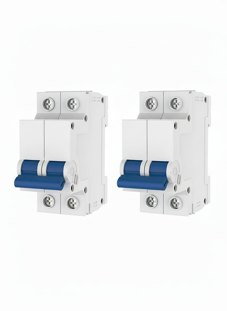 CG 2P MCB 10A 16A 20A 25A 32A 40A50A63A Circuit Breaker DZ47Z 500V/1000V Din Rail Mount DC Disconnect Switch for Solar PV System - Image 1