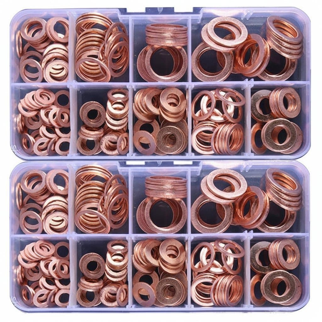 Washer Gasket Set | Assortment Kit with Box | M8 M10 M12 M14 Sump Plugs