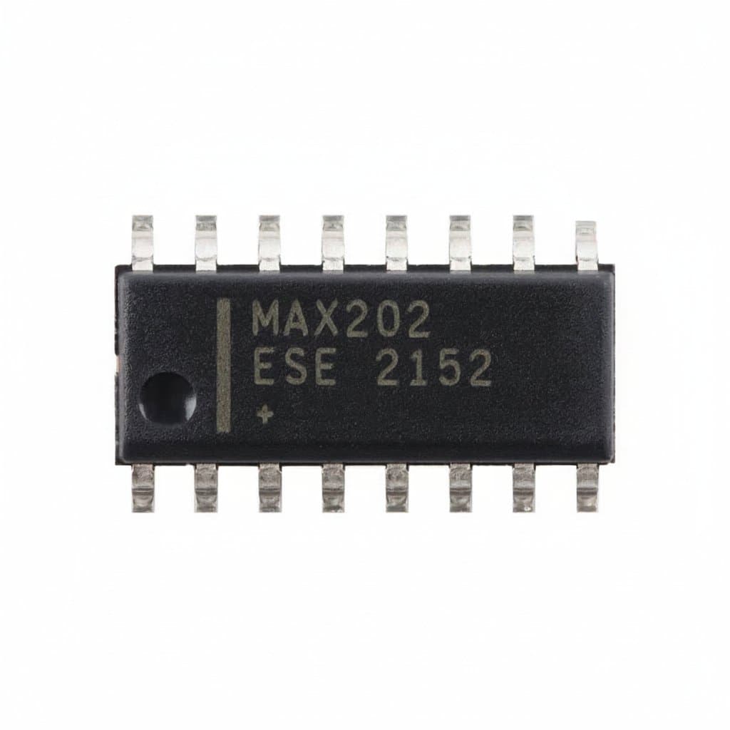MAX202ESE+T RS-232 Transceiver IC | 10-Piece Professional Lot | +5V SOP-16 Interface with 0.1µF Capacitors - Image 1