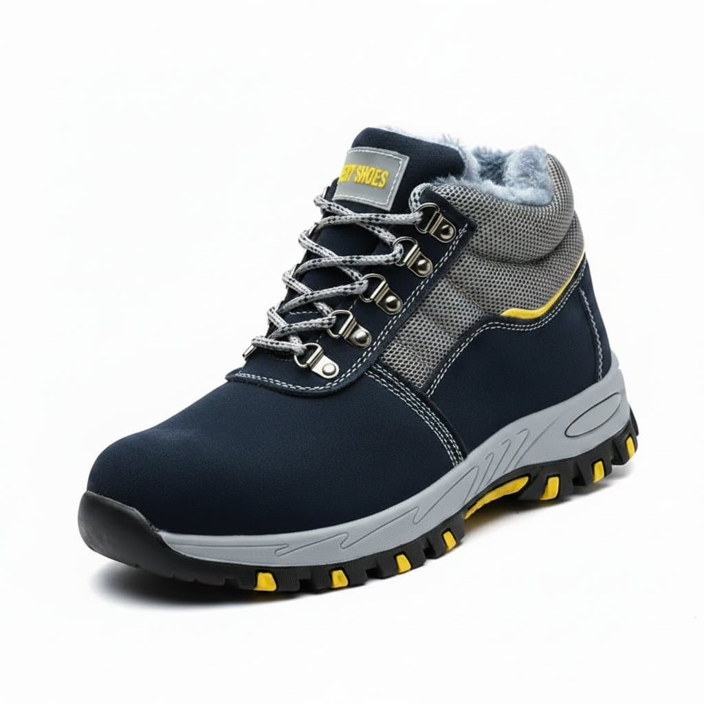 Steel Toe Boots | Plush Warm & Puncture-Proof | Men's Work Safety Footwear