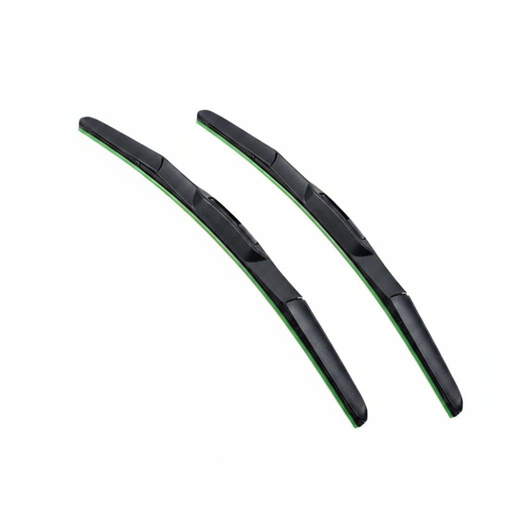 A single universal three-stage soft rubber wiper, including a 26 inch wiper blade, for mute and durable front windscreens.
