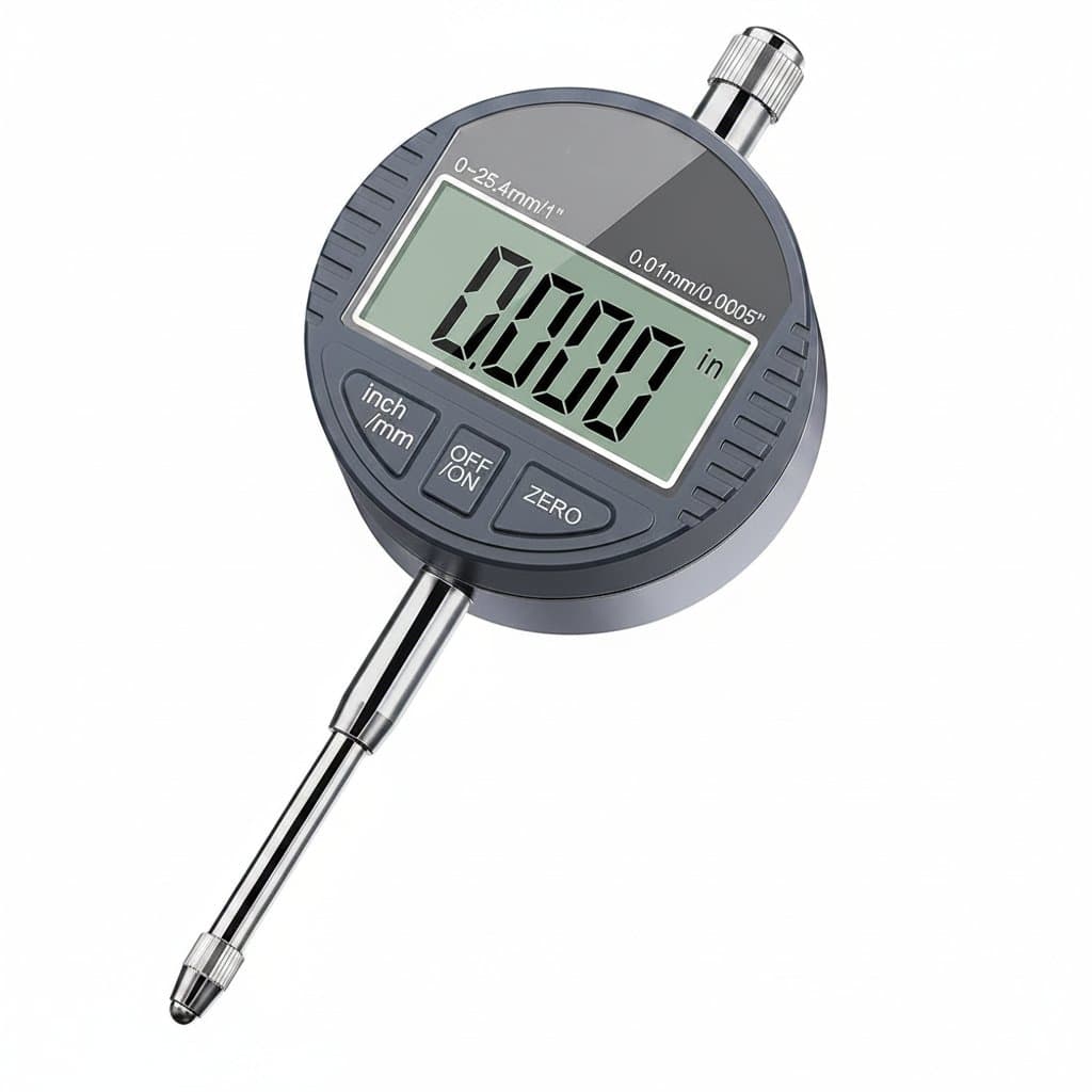 Digital Indicator | 0-12.7mm / 0.5in Measurement | LCD Display