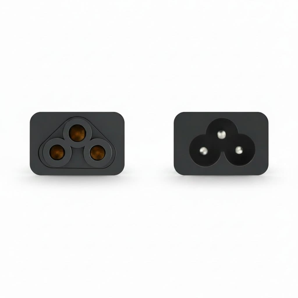 IEC C5 to UK Mains Plug Angled Extension Lead | Laptop/PC Monitor Power | 90 Degree Adapter