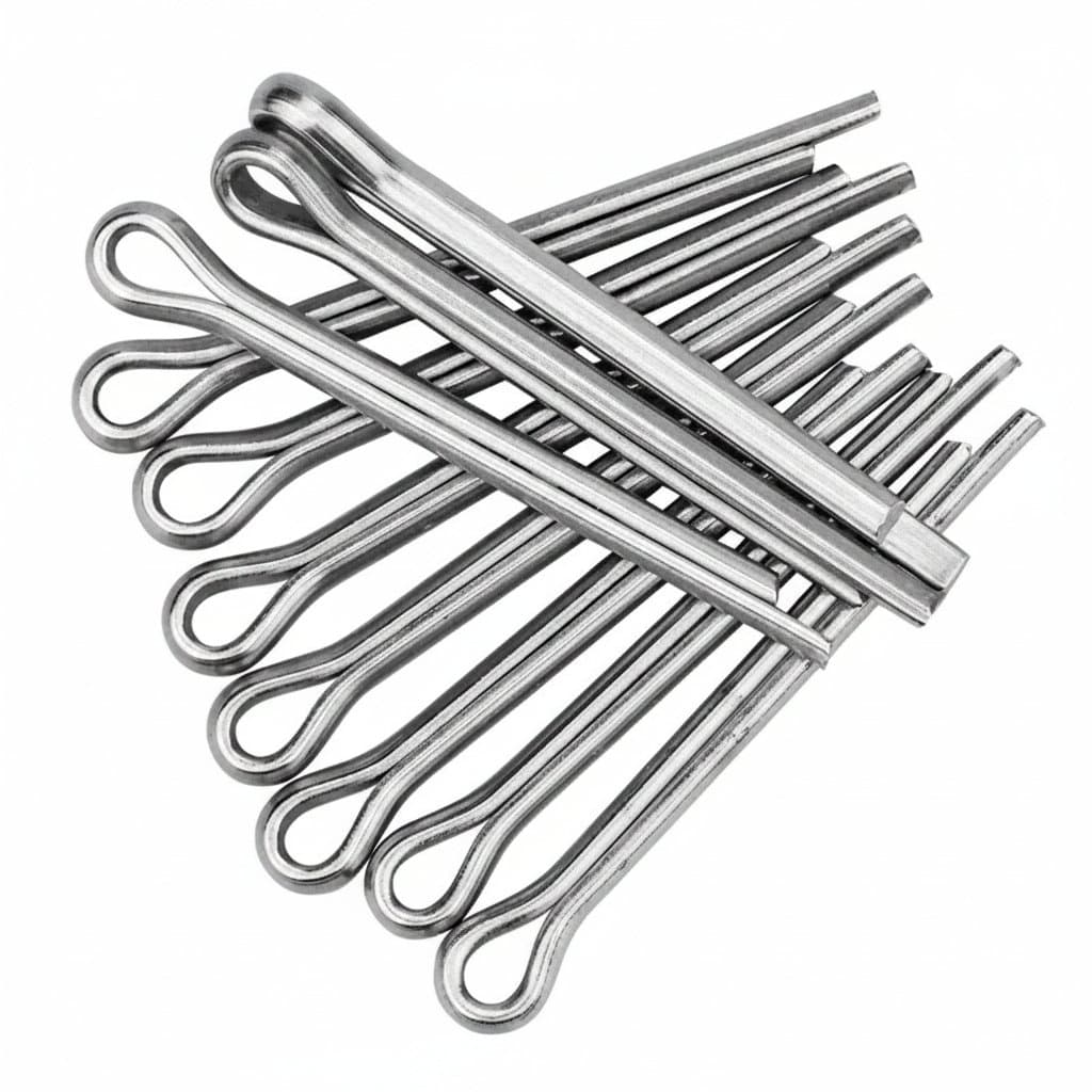 Stainless Steel Split Pins Kit in use, inset shows application.