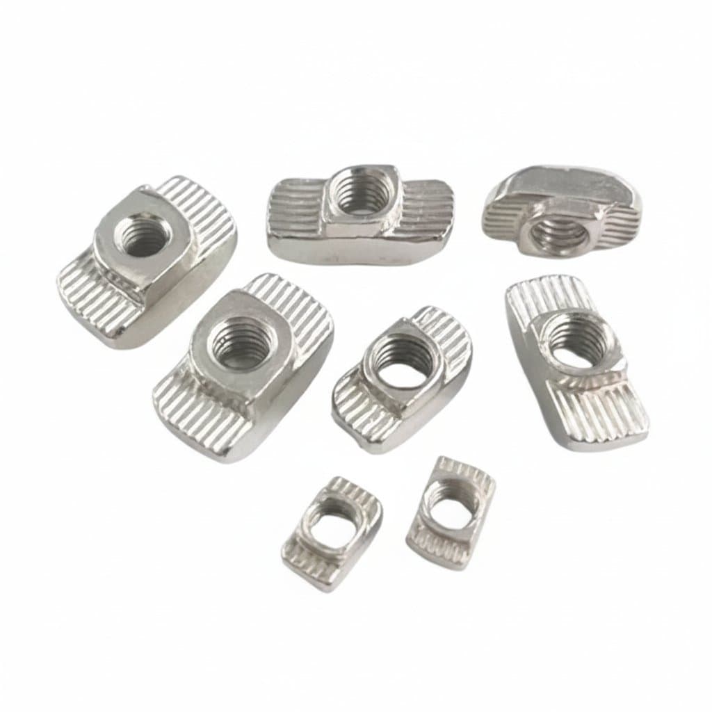 Extrusion T-Nuts | Nickel Plated Hammer Head | 1515/2020/3030 Profile - Image 1