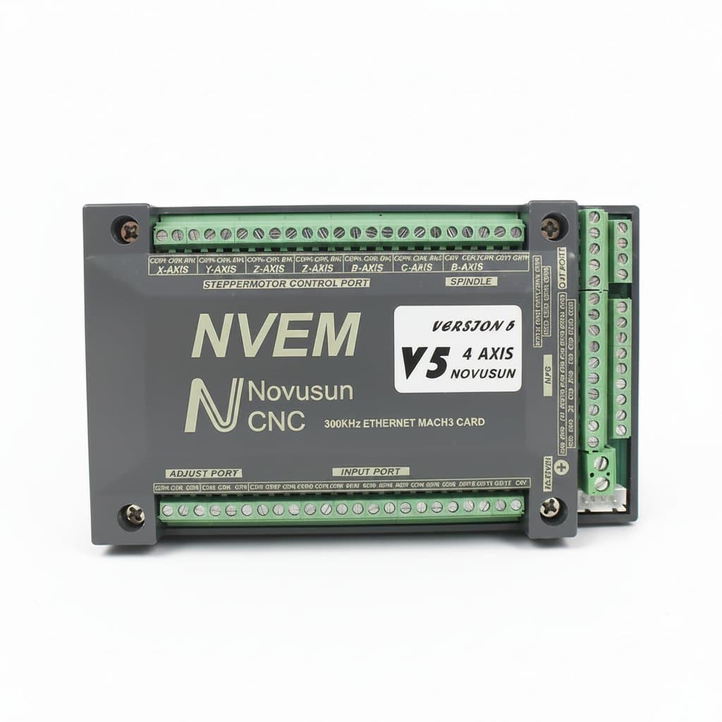 V5 Upgrade NVEM 3 4 5 6 Axis Ethernet CNC Motion Controller Board for MACH3, featuring a 300KHZ high-speed processor.