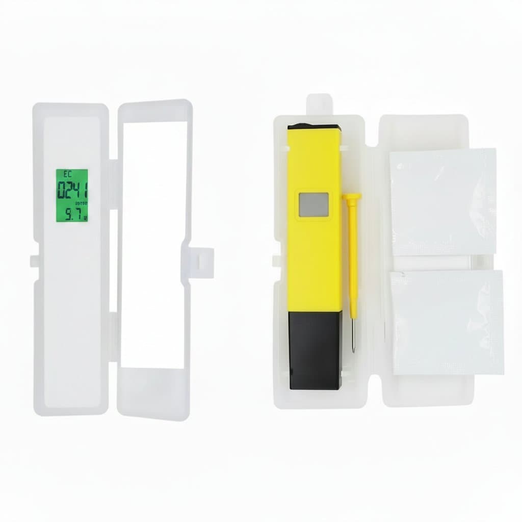 Digital pH Meter | Water Quality Tester | 0-9999 PPM for Hydroponics & Pools - Professional Grade Tool