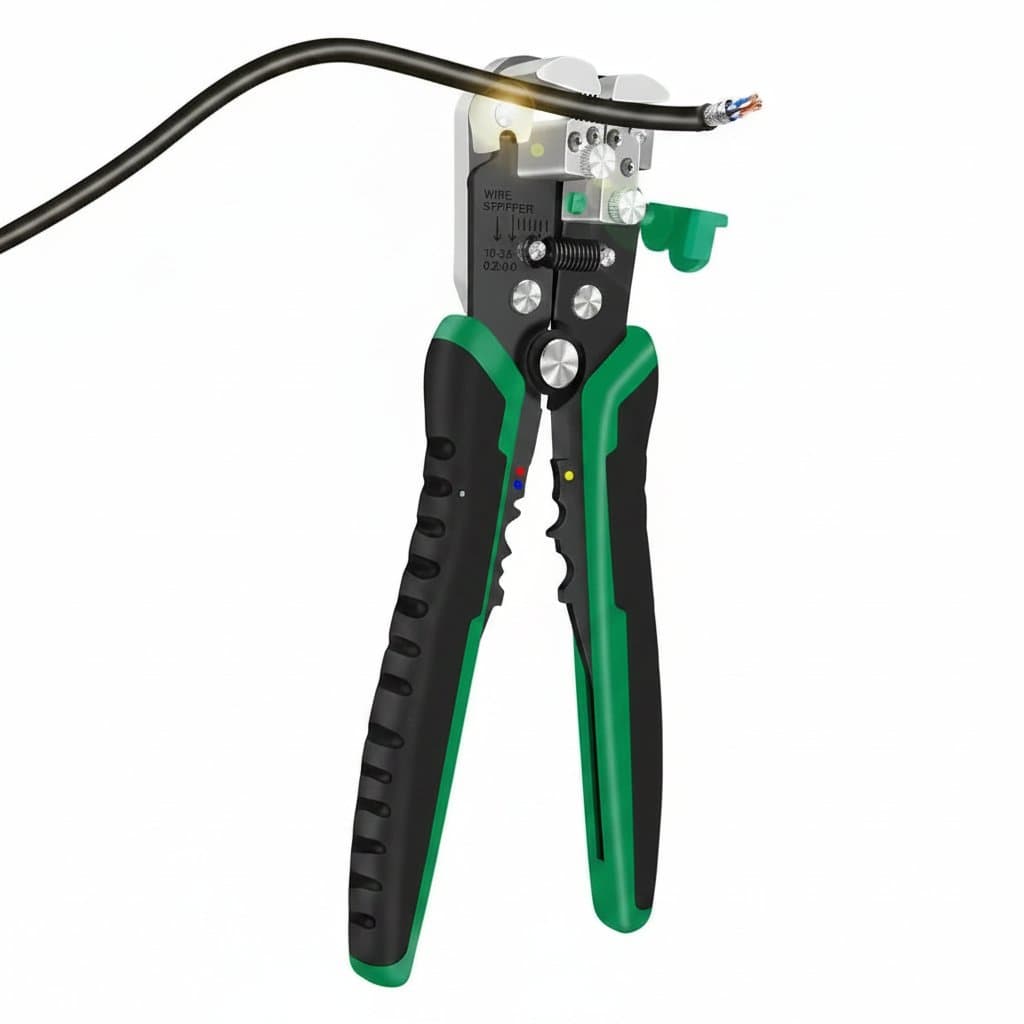 Automatic Wire Stripper | Integrated Springs & Cable Cutter | 0.2-6.0mm AWG Crimping - Professional Grade Tool