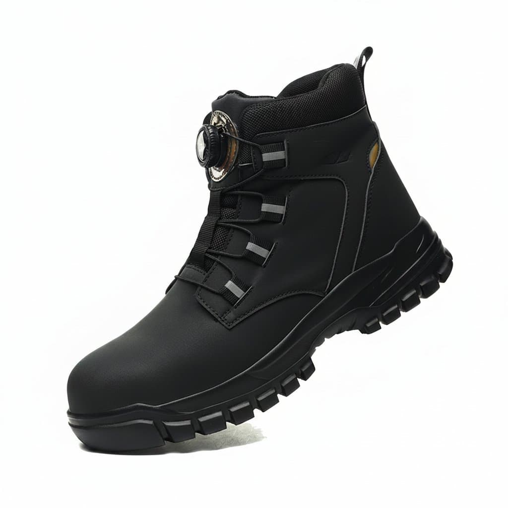 Steel Toe Boots | Anti-Smash & Stab-Resistant | Men's Heavy-Duty Work & Biker Boots