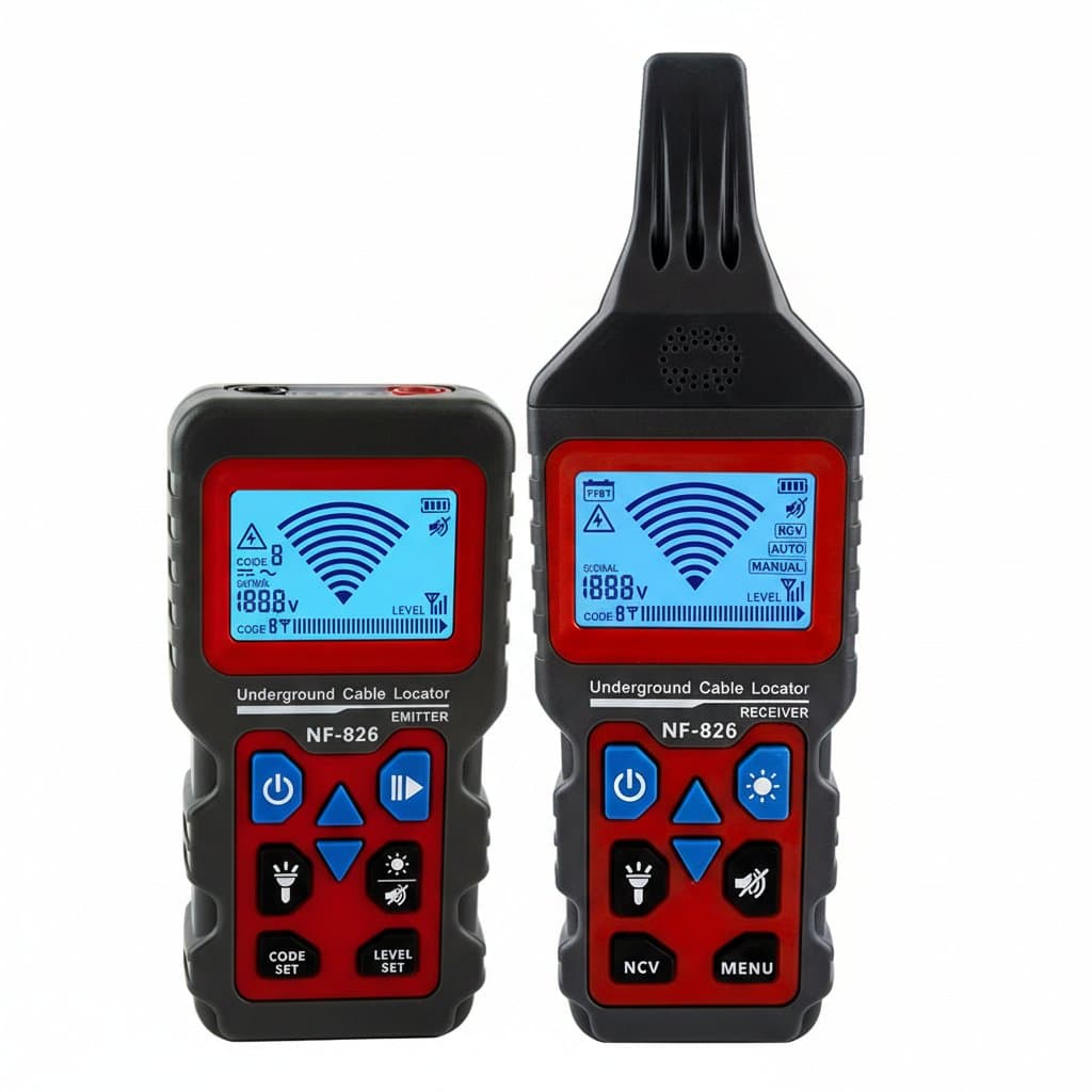 Underground Cable Locator | Anti-Interference Cable Tracker | High & Low Voltage Detection