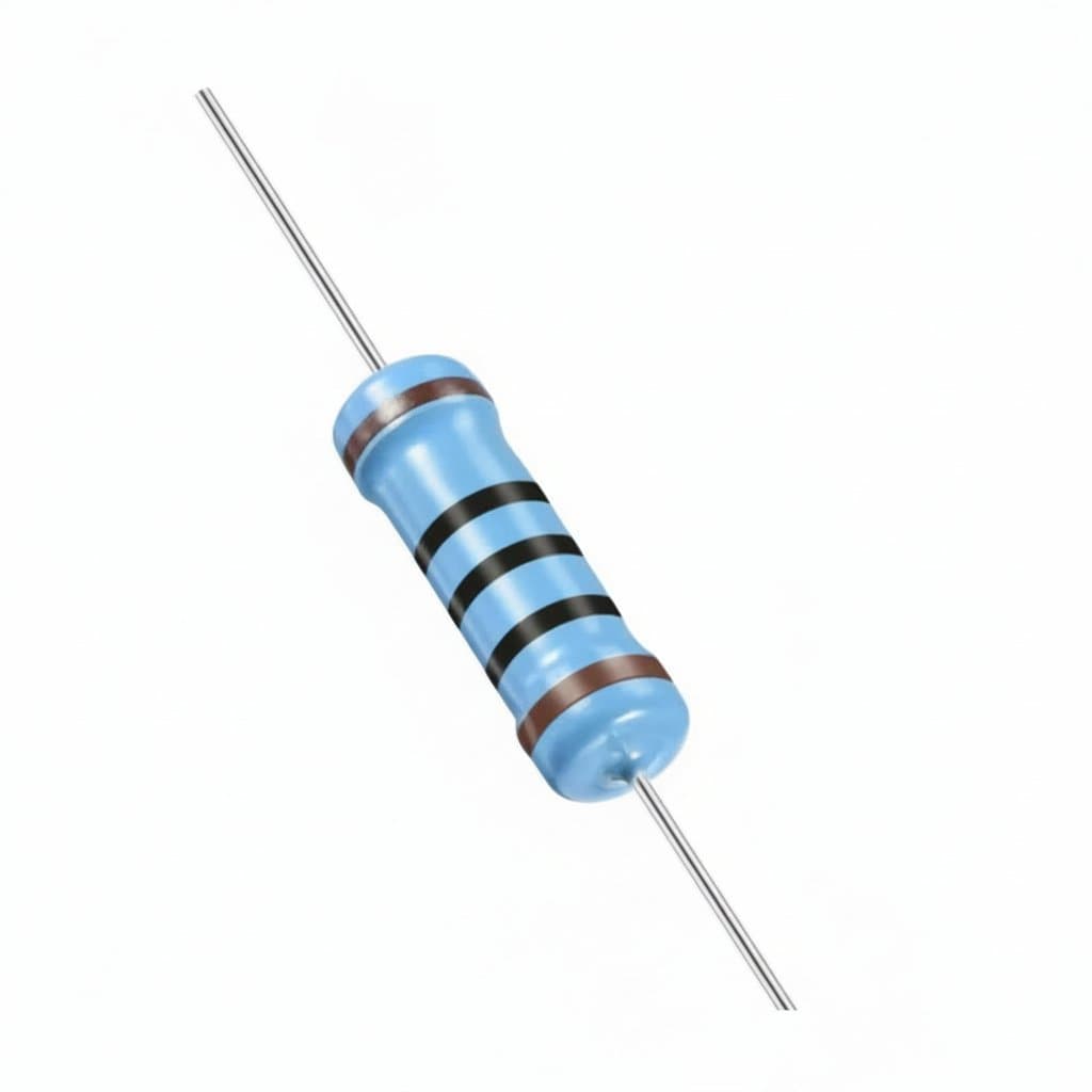 20-piece set of 3W metal film resistors with 1% tolerance, featuring five-color bands for values from 0.1 Ohm to 1M Ohm.