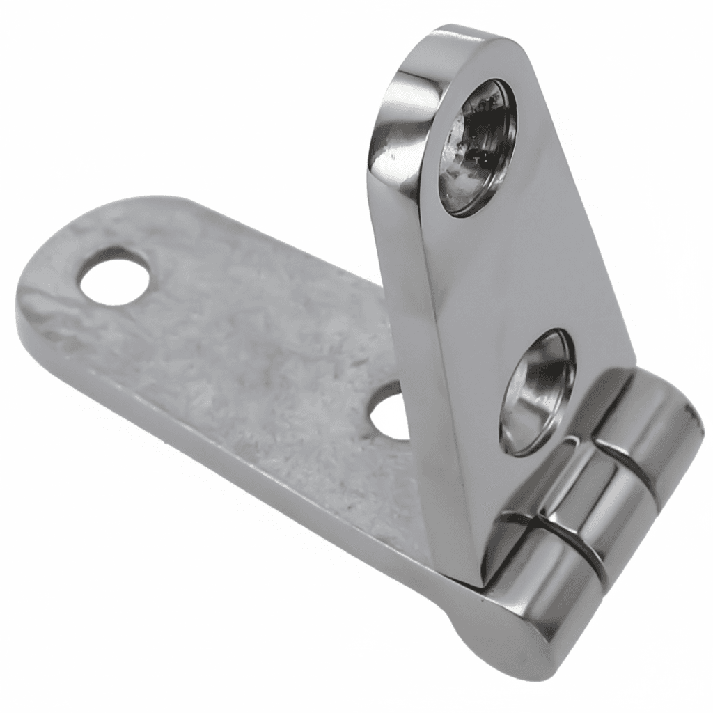 316 stainless steel casting hinge for marine cabinets, yacht doors, or flush mount applications with corrosion resistance.