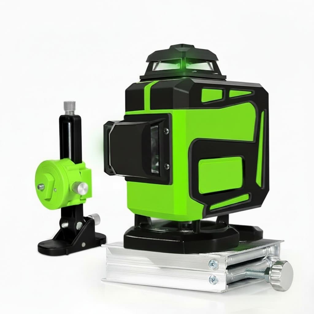 Green Beam Laser Level | 16 Lines Self-Leveling | 360 Horizontal & Vertical Alignment - Professional Grade Tool