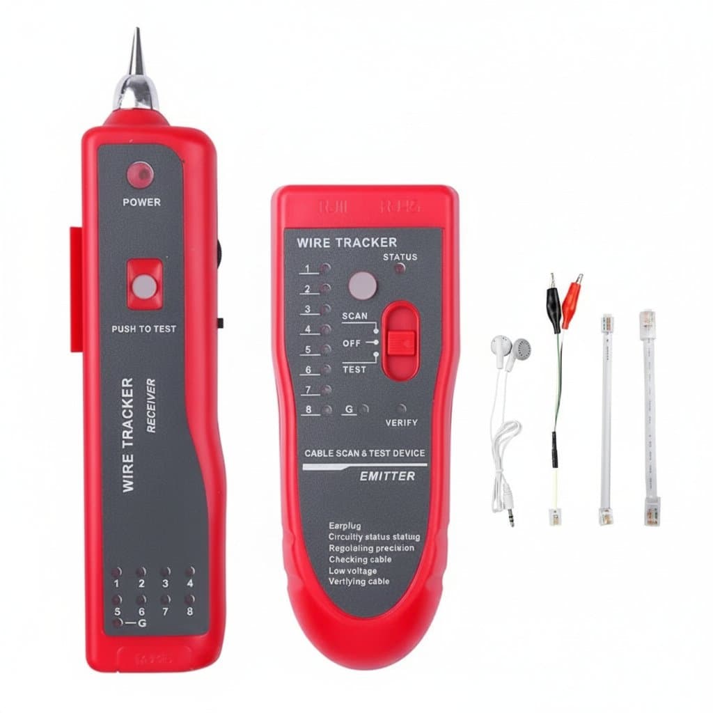 LAN Cable Tester | RJ45 Cat5/Cat6 UTP/STP Line Finder | Wire Tracker & Tone Diagnoser