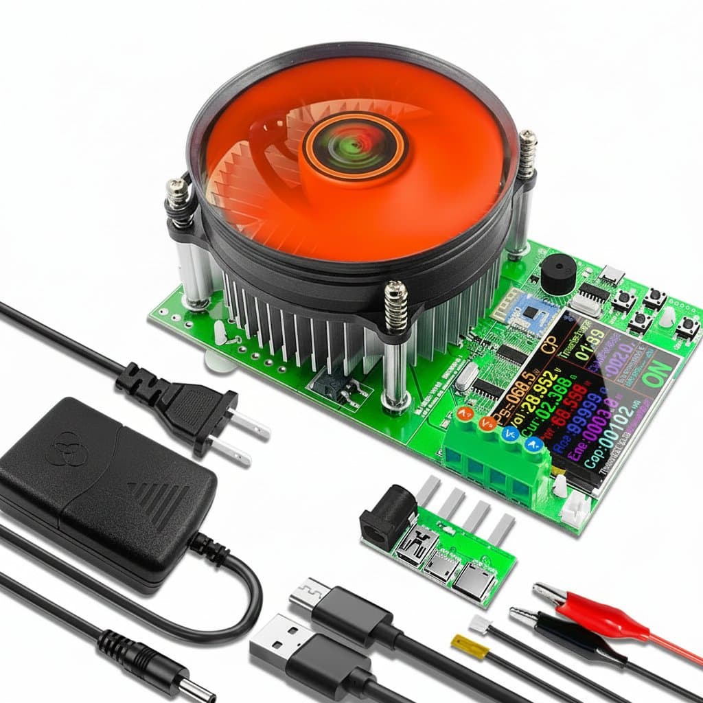 18650 Battery Analyzer | 2/4/8 Channel Capacity & Resistance Tester | Automated Charge/Discharge Module