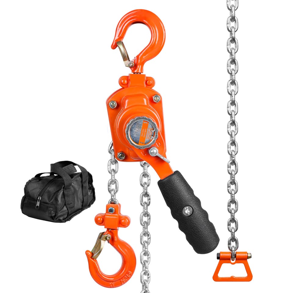 Lever Hoist | 0.5 Ton Capacity | 10ft G80 Galvanized Chain