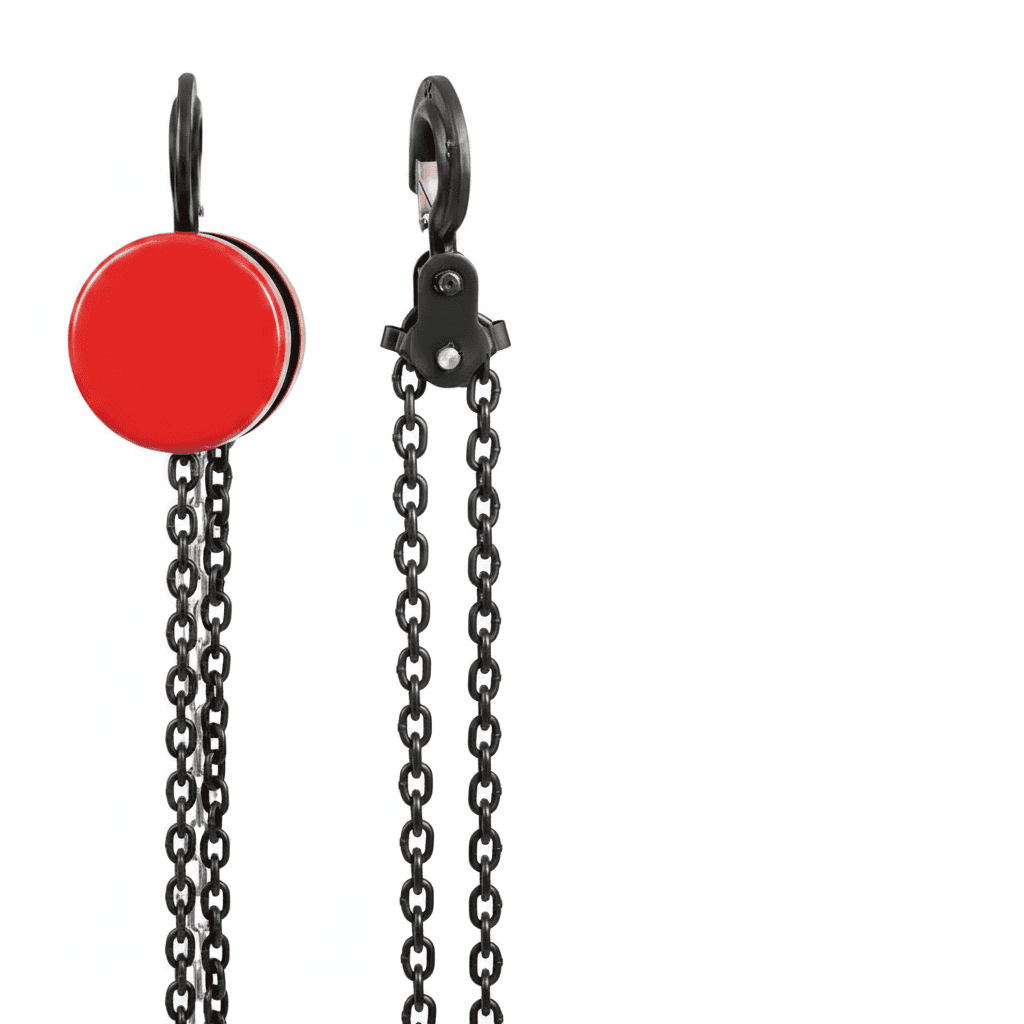 A 1T/2T hand chain hoist, 3M lifting height, an industrial manual tool for heavy lifting.