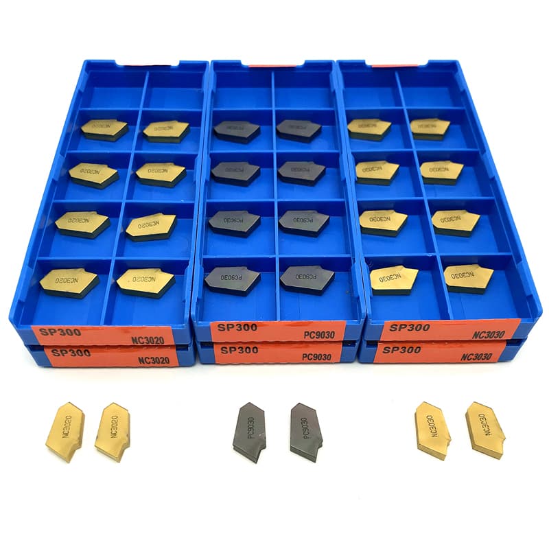 Carbide Insert | PC9030 Coated | For Metal Lathe Parting & Grooving