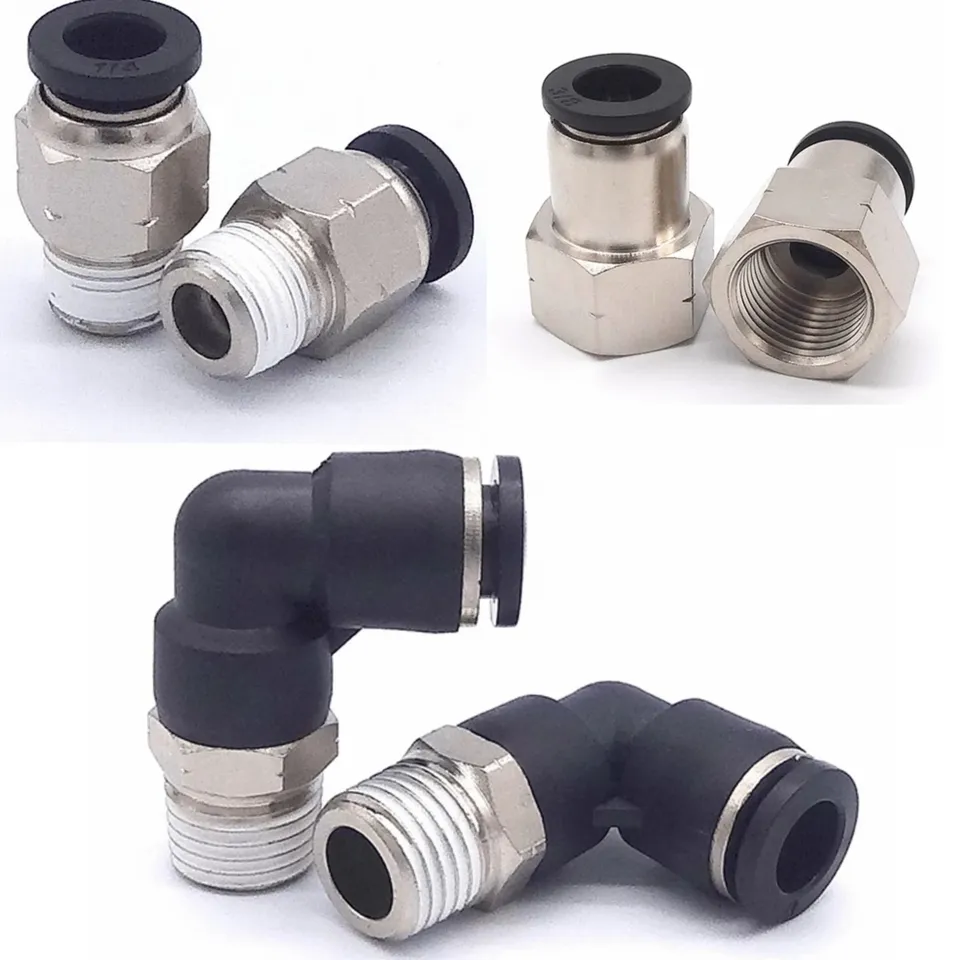 Hose Fitting | Quick Release Push to Connect | 1/4 NPT Elbow