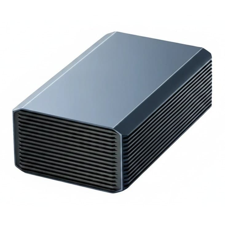 The Bay 3.5/2.5 Inch HDD/SSD Case, a versatile hard drive docking station supporting up to 60TB.