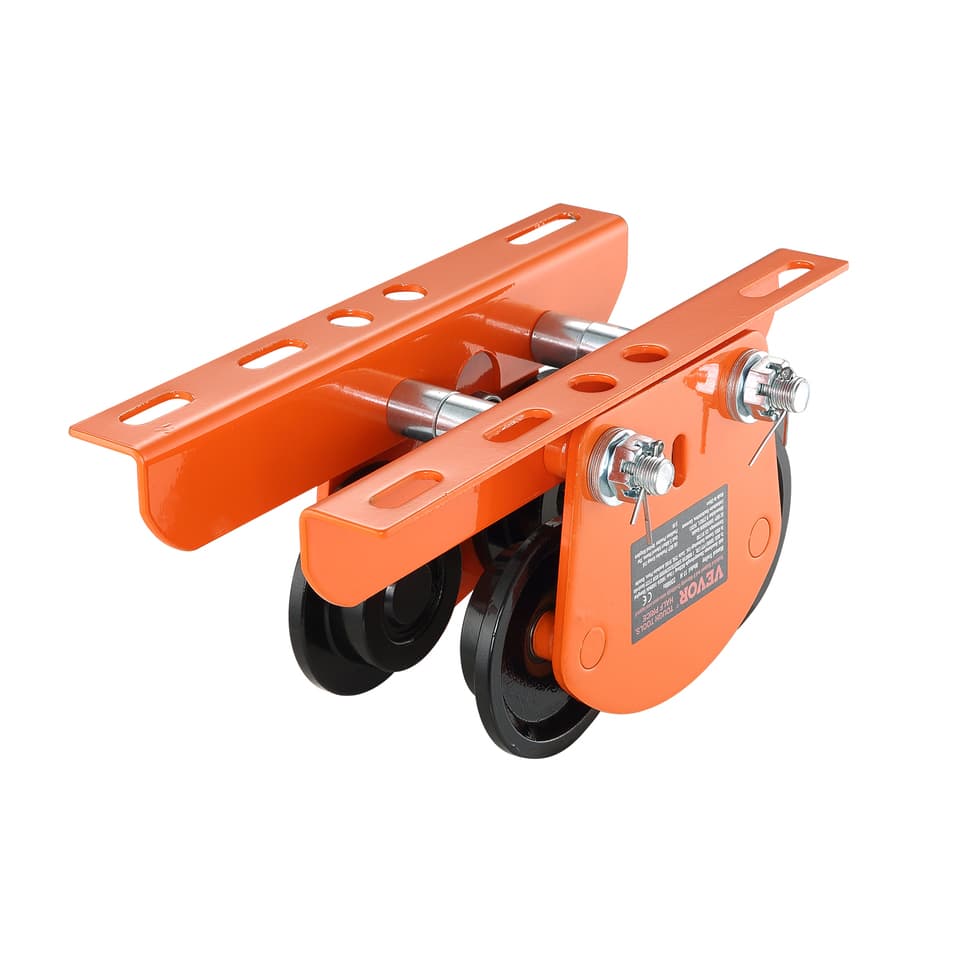 Hoist I-Beam Trolley | 1 Ton Manual Push | Dual Wheels for PA Hoists - Image 1