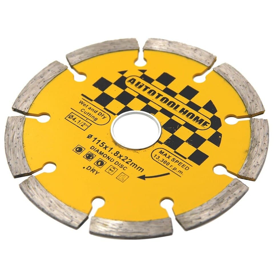 115mm diamond dry grooved wall breaking saw cutting disc for granite and marble.