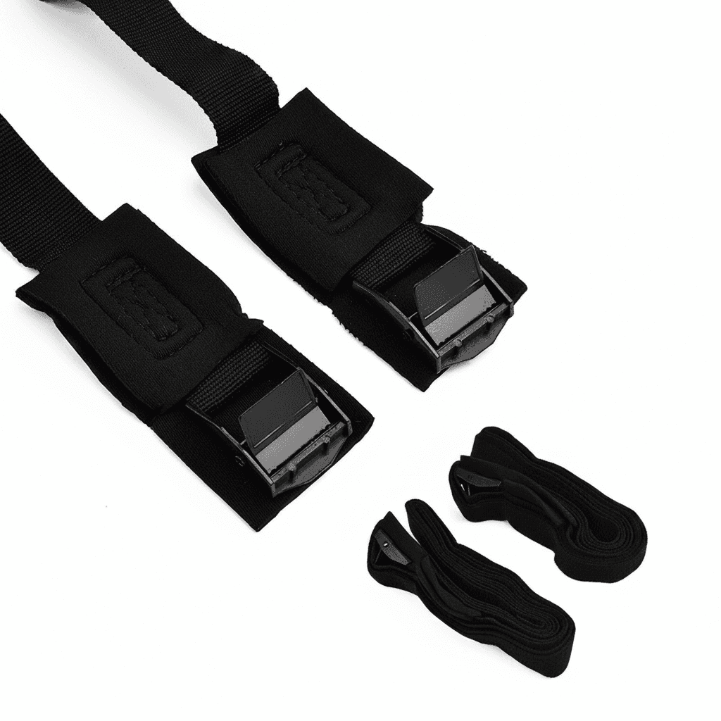 2-Pack Ratchet Strap Set | 3m x 2.5cm Tie-Downs | Metal Buckle Lashing - Image 1