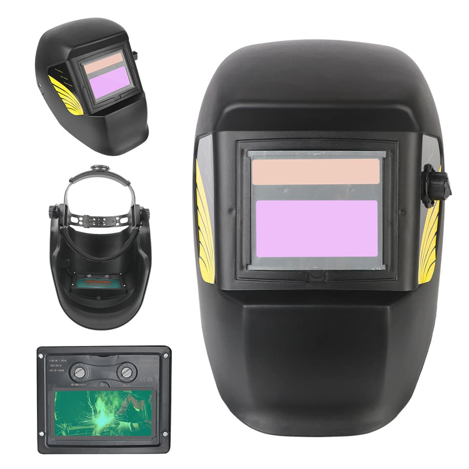 Welder Mask Auto Darkening Large View True Color Lens Solar - Premium Industrial Safety & PPE > Welding PPE with professional quality and features