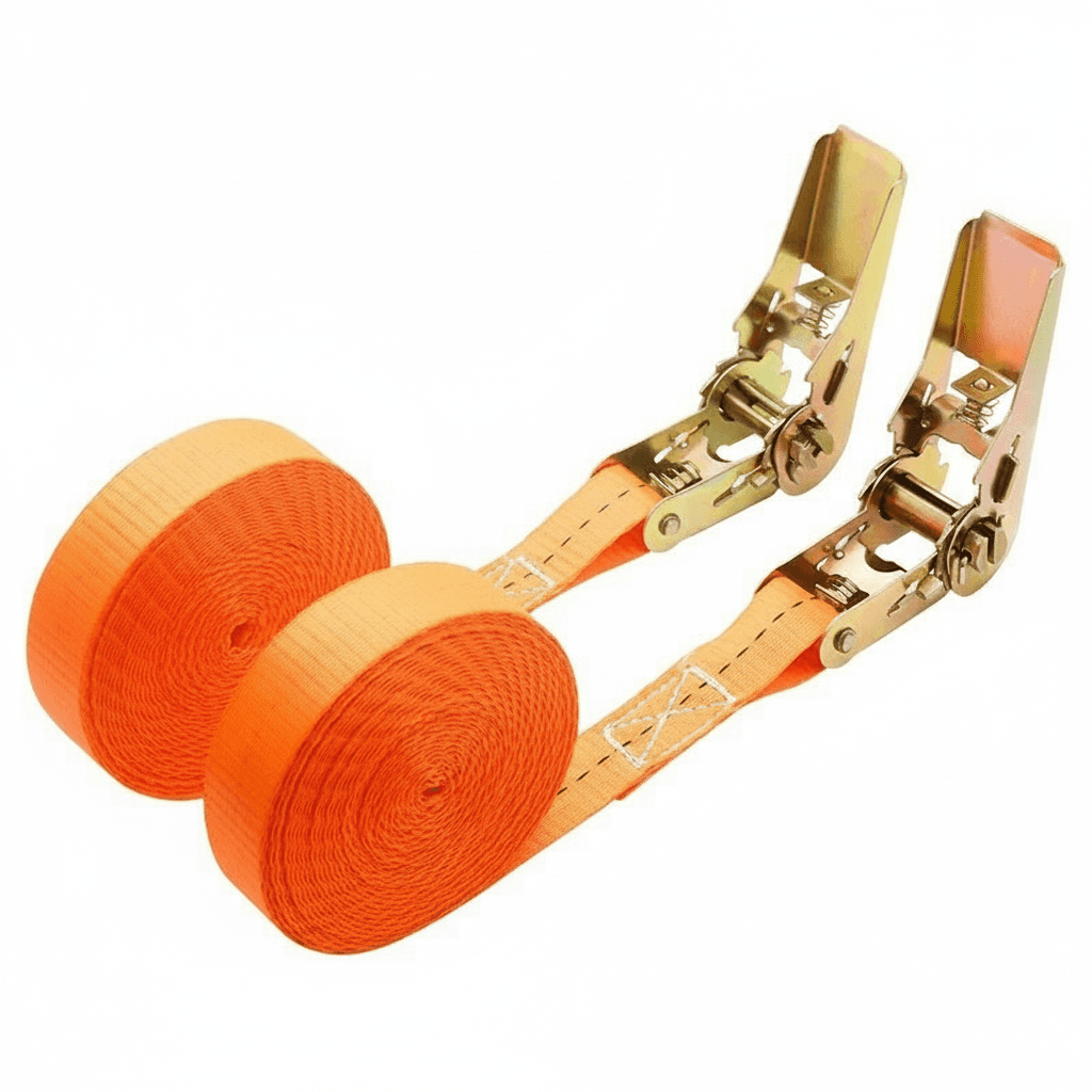 Heavy-Duty Ratchet Strap Set | Secure Cargo Transport | Metal Buckle Belts - Image 1