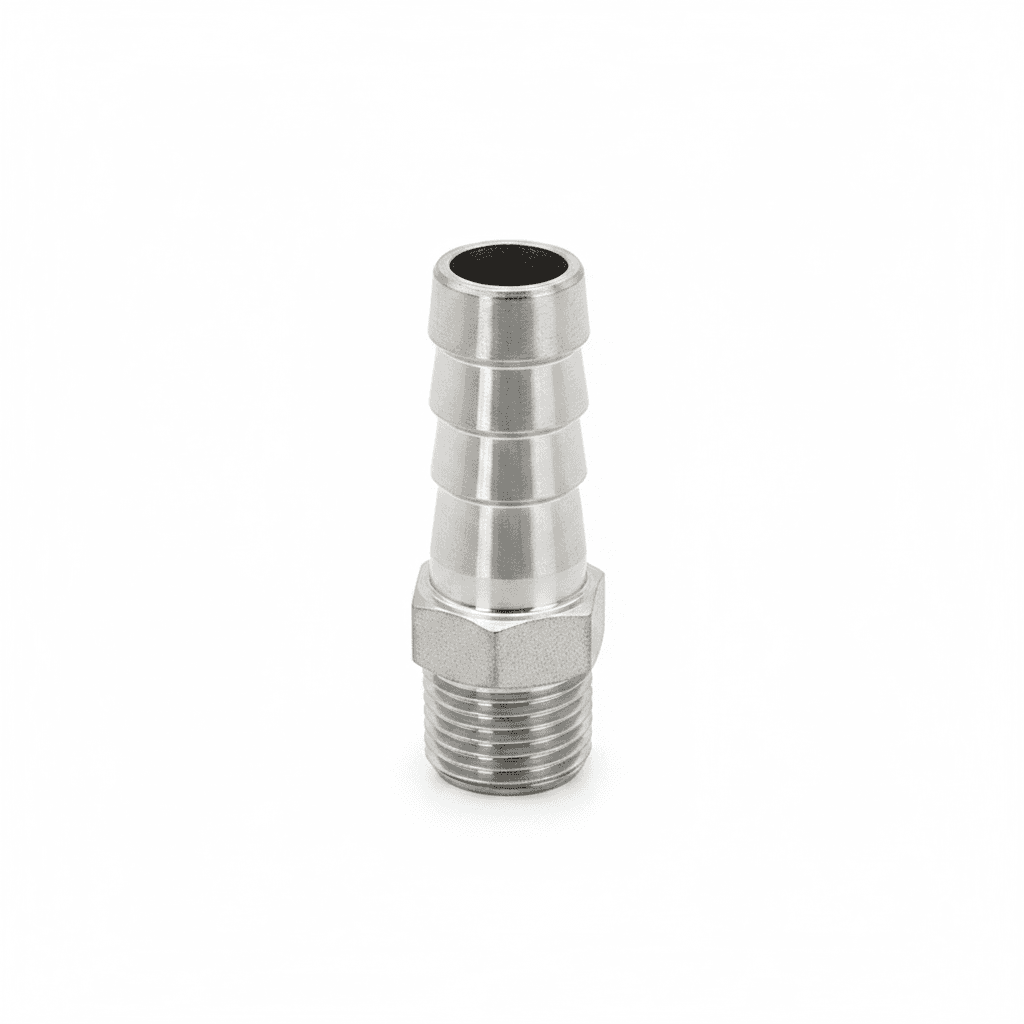 304 Stainless Steel Hose Barb Connector 1/8" 1/4" 3/8" 1/2"B - Premium Hydraulics & Pneumatics > Hydraulic Fittings with professional quality and features