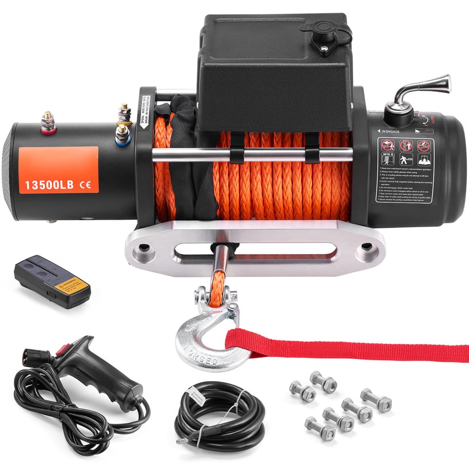 13500 lbs Come Along Winch | Electric with Wireless Remote | Off-Road Truck Towing